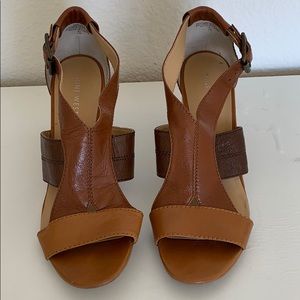 Leather top sandals
